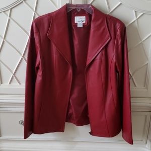 East 5th Red Leather Jacket